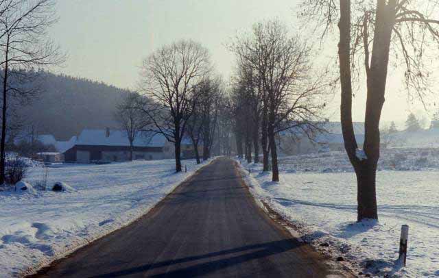 a country road in Germany